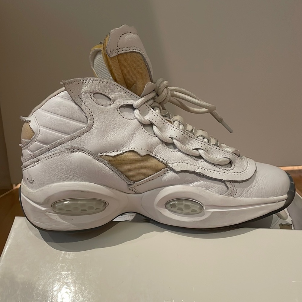 Reebok x Maison Margiela all white basketball sneaker unisex size 4usa
